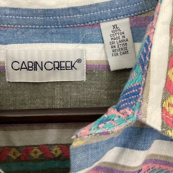 Women’s Vintage Western Cabin Creek Button Down Shirt Size XL - Picture 7 of 7